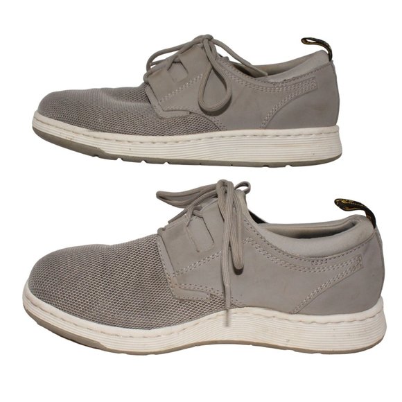 Dr Martens Mens Size 8M Lite Evade Gray Mesh 3 Eye Sneakers Tie Closure Shoes - Picture 7 of 14